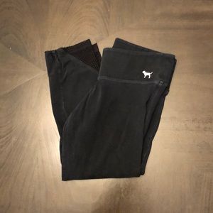 Black PINK Yoga Capris